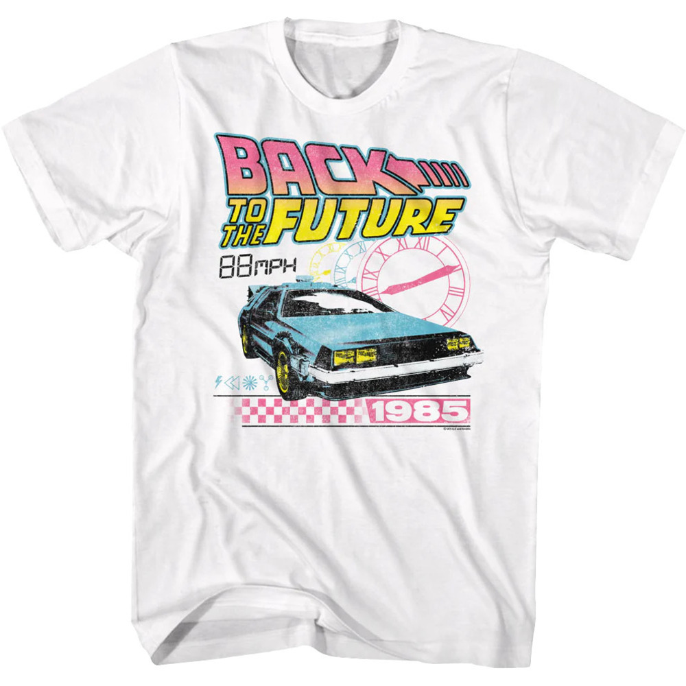 Retro Clocks Back To The Future Tshirt